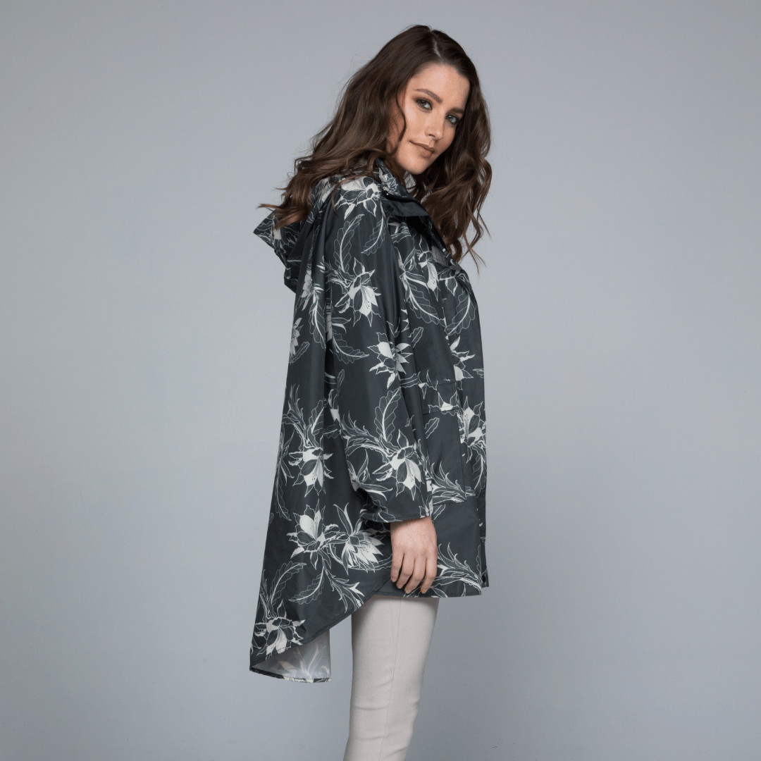 Floral clearance rain poncho