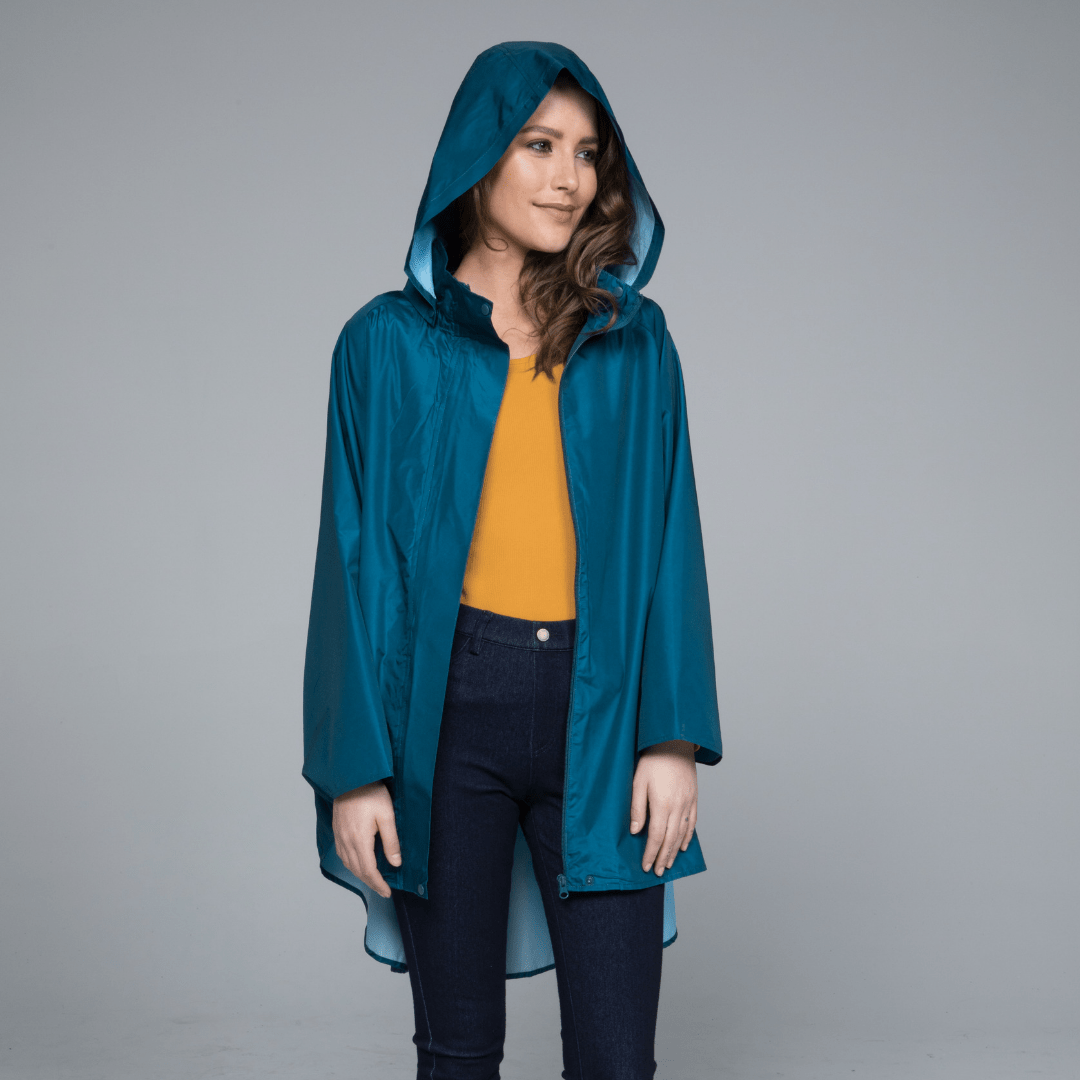 Ocean Blue Rain Poncho | November Rain – November Rain USA